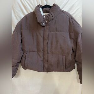 Ci Sono Chocolate Puffer Jacket